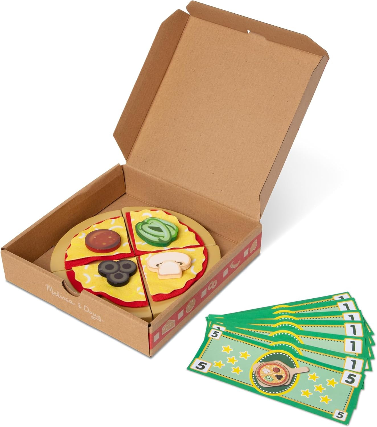 Top & Bake Wooden Pizza Counter Play Set (41 Pcs) - FSC Certified